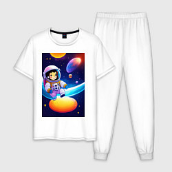 Мужская пижама Мультяшный астронавт