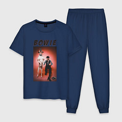 Пижама хлопковая мужская David Bowie Diamond Dogs, цвет: тёмно-синий