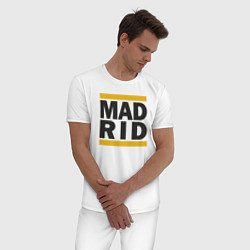 Пижама хлопковая мужская Run Real Madrid, цвет: белый — фото 2