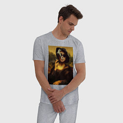 Пижама хлопковая мужская Мона Марла, цвет: меланж — фото 2