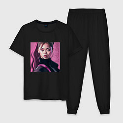 Мужская пижама Blackpink Jennie рисунок портрет