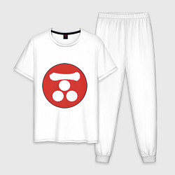 Пижама хлопковая мужская Клан Мори Total War: Shogun 2, цвет: белый