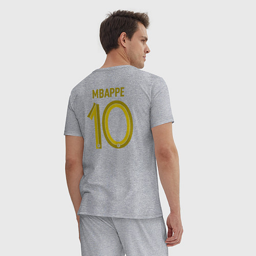 Мужская пижама Килиан Мбаппе ЧМ 2022 сборная Франции / Меланж – фото 4