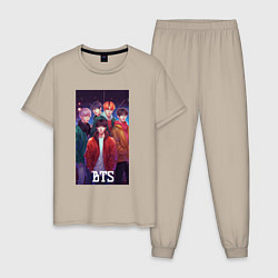 Мужская пижама Kpop BTS art style