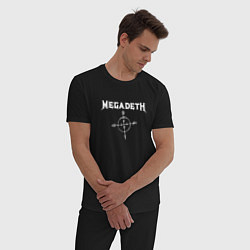 Пижама хлопковая мужская Megadeth: Cryptic Writings, цвет: черный — фото 2