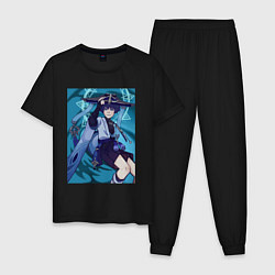 Пижама хлопковая мужская Genshin Impact Wanderer, Scaramouche, цвет: черный