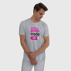 Пижама хлопковая мужская Барби мод, цвет: меланж — фото 2