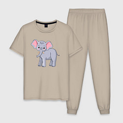 Мужская пижама Сute elephant