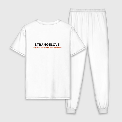 Мужская пижама Depeche Mode - Strangelove Bong / Белый – фото 2