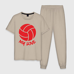 Мужская пижама Volleyball my love