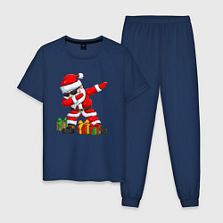 Пижама хлопковая мужская Санта дэб, цвет: тёмно-синий