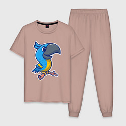 Мужская пижама Попугайчик