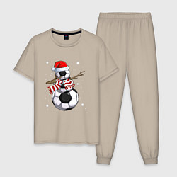 Мужская пижама Soccer snowman