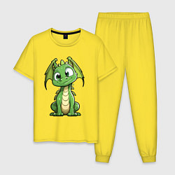 Мужская пижама Маленький дракончик