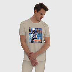Пижама хлопковая мужская Limp Bizkit - Significant Other, цвет: миндальный — фото 2