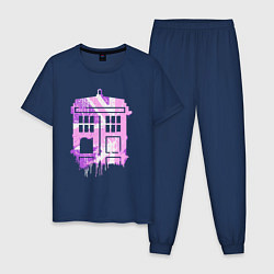 Мужская пижама Pink tardis