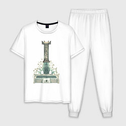 Пижама хлопковая мужская Bloodborne - Миколаш, Хозяин кошмара, цвет: белый