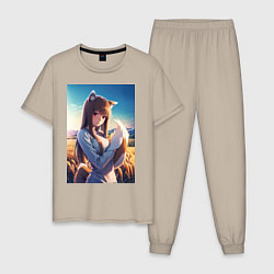 Мужская пижама Волчица и пряности Холо в поле