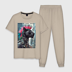 Мужская пижама Dude panther - punks not dead
