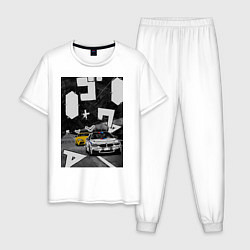 Мужская пижама BMW автомобиль initial d