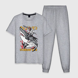 Мужская пижама Человек-бензопила Денджи акула