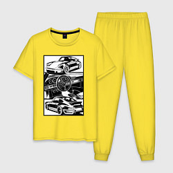 Мужская пижама Porsche автомобиль классический