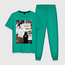 Мужская пижама Журналист эстетика
