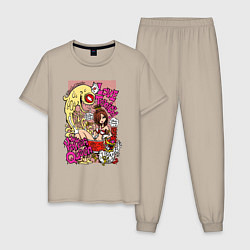 Мужская пижама Королева фастфуда и монстр