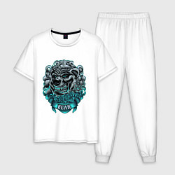 Мужская пижама Крутой медведь Bear неон