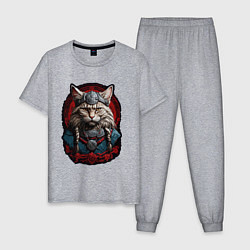 Мужская пижама Кот викинг
