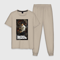 Мужская пижама Брюс Ли - выход дракона