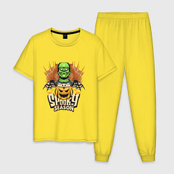 Мужская пижама Хэллоуин Франкенштейн spooky season