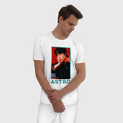 Пижама хлопковая мужская Astro Юн Сан Ха, цвет: белый — фото 2