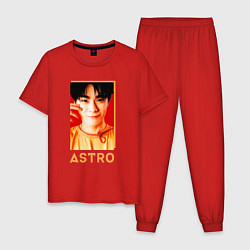 Пижама хлопковая мужская Astro Мун Бин, цвет: красный