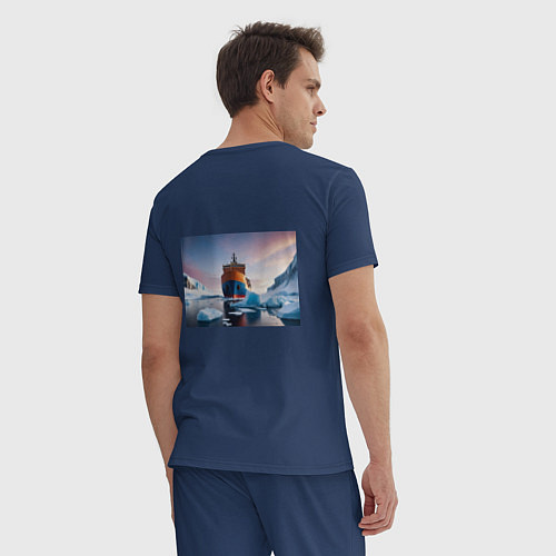 Мужская пижама Северный морской путь / Тёмно-синий – фото 4
