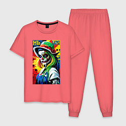 Мужская пижама Girl witch - pop art