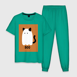 Мужская пижама Котик-призрак на хэллоуин