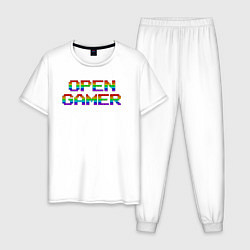 Мужская пижама Open gamer logo