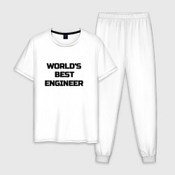 Мужская пижама Worlds best engineer