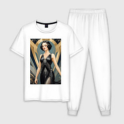 Мужская пижама Девушка ар-деко