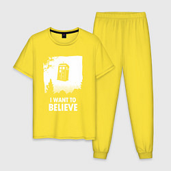 Мужская пижама Tardis believe