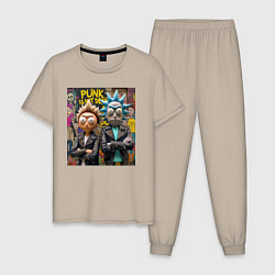 Мужская пижама Rick an Morty - punk is not dead