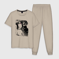 Мужская пижама Девушка с фиолетовыми глазами