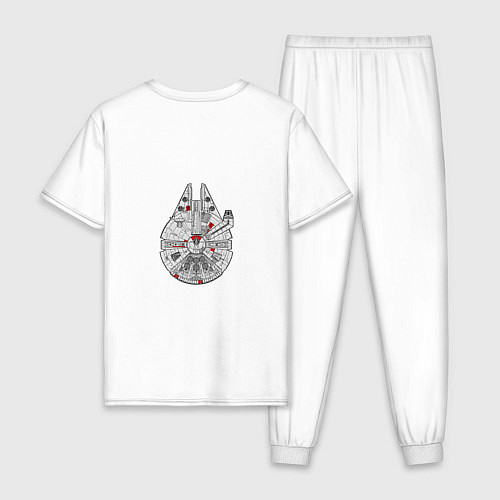 Мужская пижама Millennium falcon / Белый – фото 2
