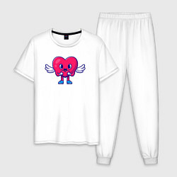 Мужская пижама Сердечко с сердечком