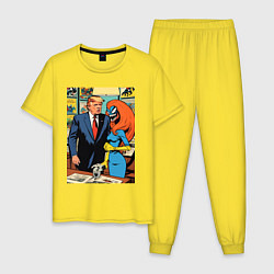 Мужская пижама Девушка симбиот - медовая ловушка для Дональда Тра