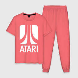 Мужская пижама Atari logo white
