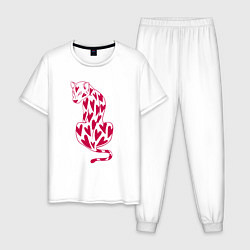 Мужская пижама Гепард в сердцах