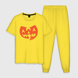 Пижама хлопковая мужская Wu-Tang halloween, цвет: желтый