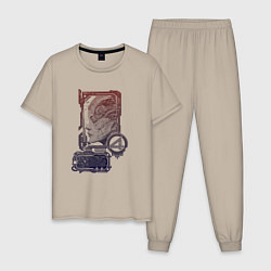 Мужская пижама Биокиборг в профиль